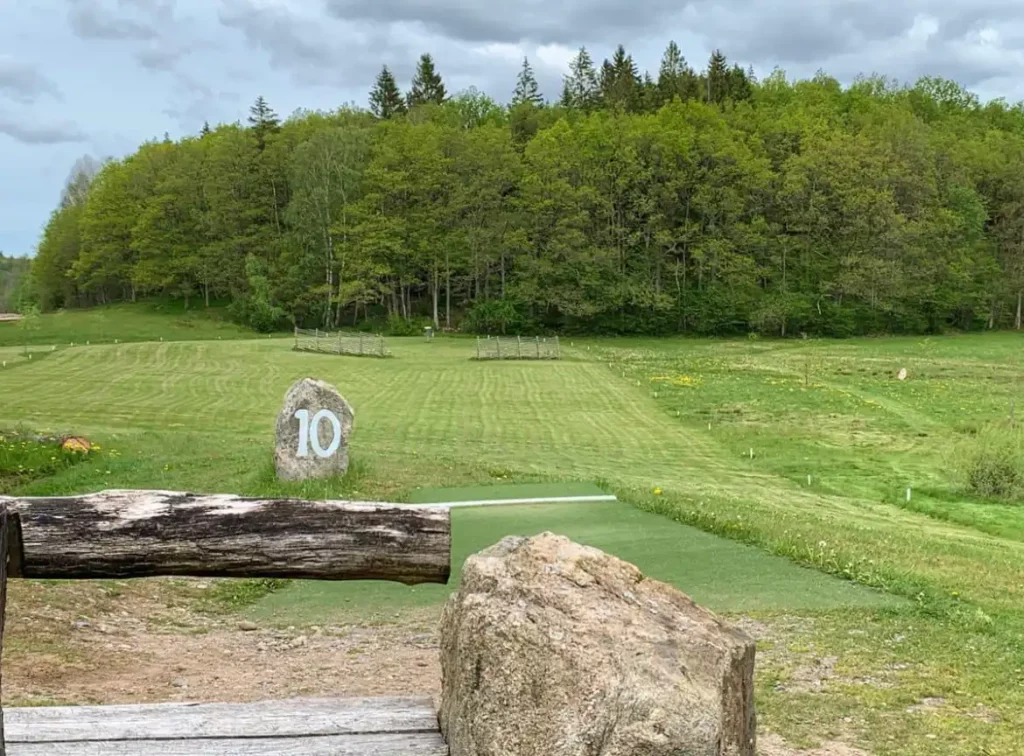 Disc golf bana hål nr 10